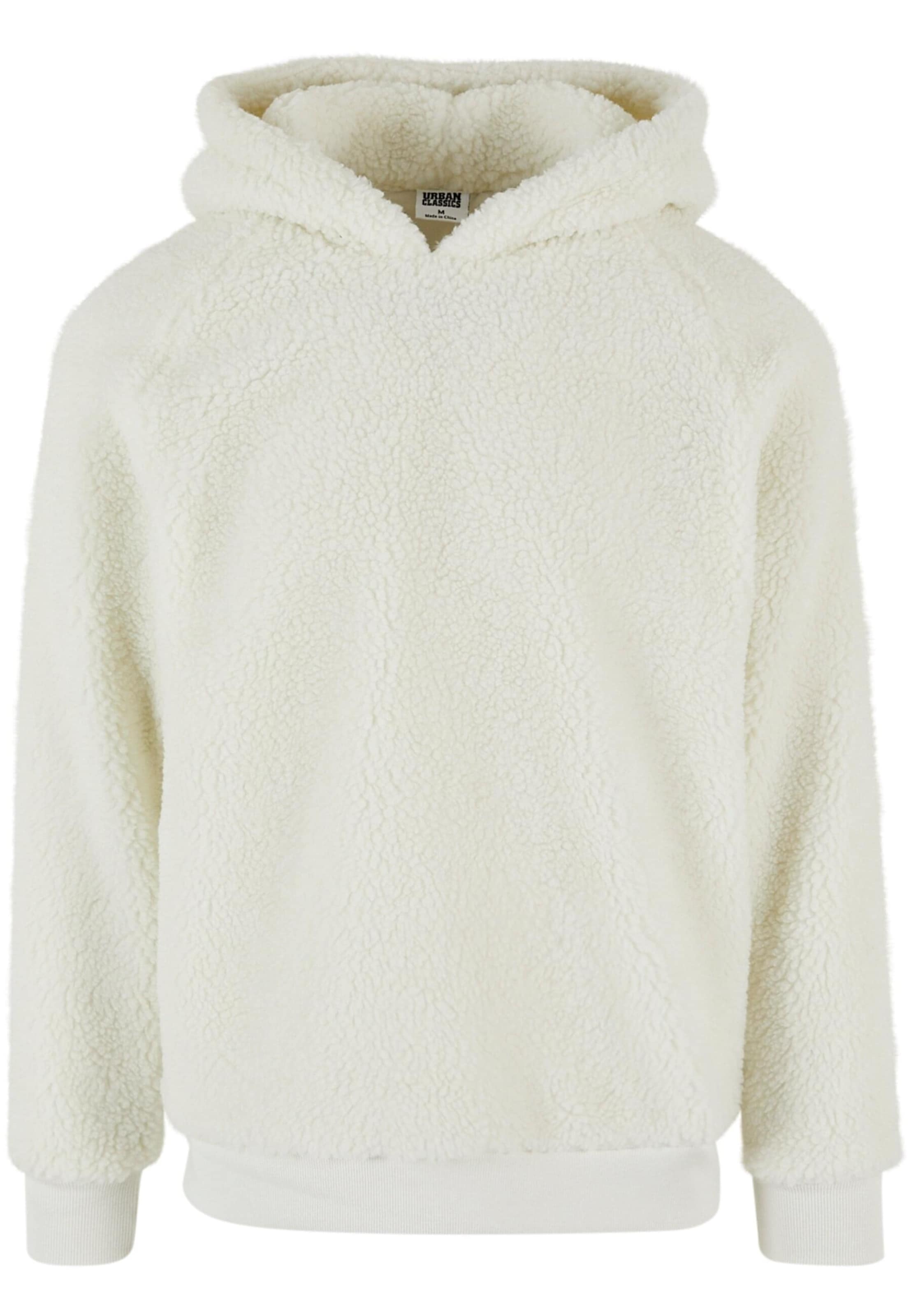 Urban Classics Sweatshirt Sherpa in Wool White ABOUT YOU