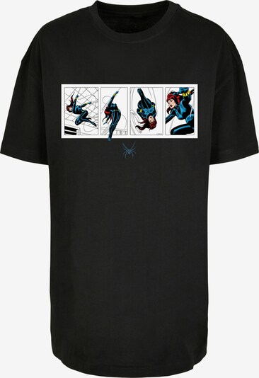 F4NT4STIC T-Shirt 'Marvel Comics Black Widow Comic Strip' in blau / schwarz / weiß, Produktansicht