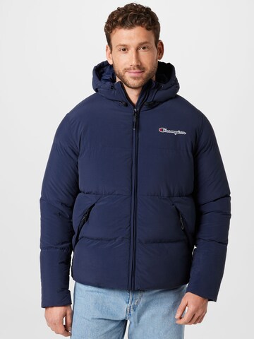 Champion Authentic Athletic Apparel Winterjas in Blauw: voorkant