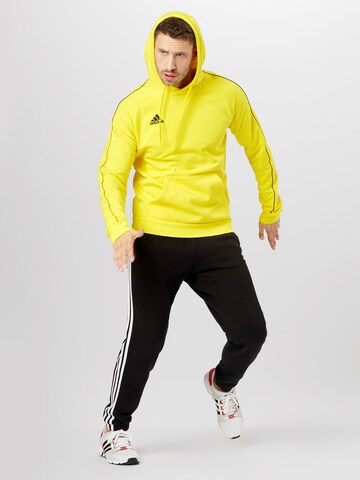 ADIDAS SPORTSWEAR Athletic Sweatshirt 'Core 18' in Yellow