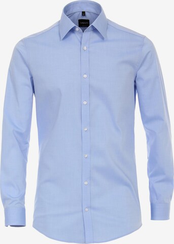 VENTI Slim fit Business Shirt in Blue: front