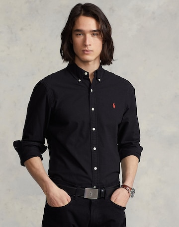 Coupe slim Chemise Polo Ralph Lauren en noir : devant