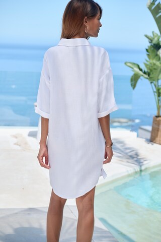 BEACH TIME Bluse in Weiß