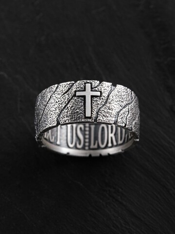 REYTEL Δαχτυλίδι 'GOD'S SHIELD' σε ασημί