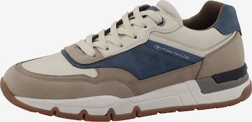Baskets basses TOM TAILOR en beige : devant