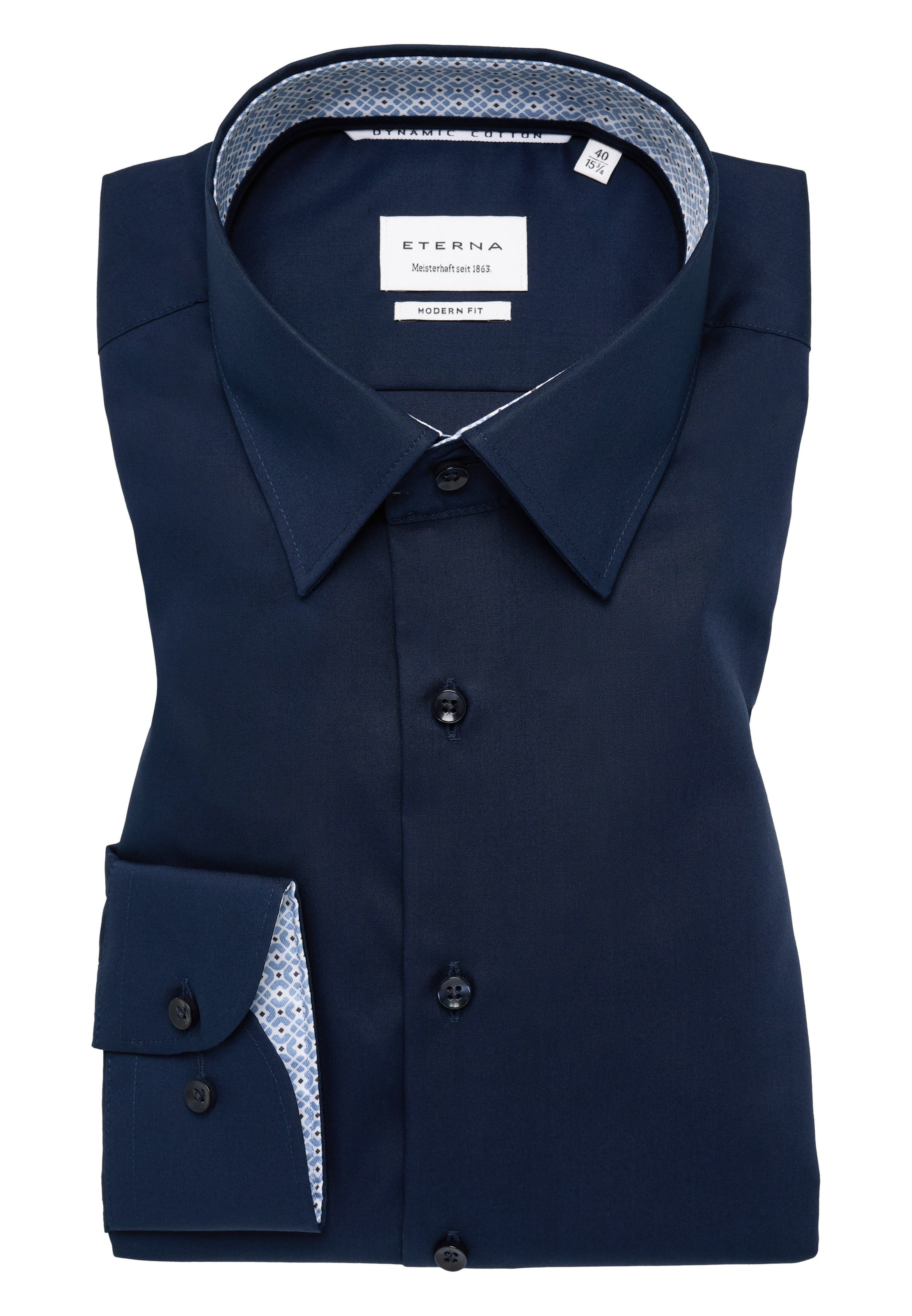 ETERNA Regular Fit Hemd in Blau