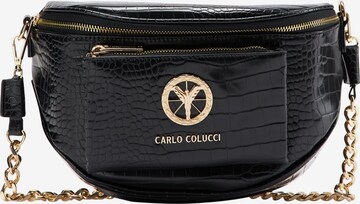 Sac à bandoulière Carlo Colucci en noir : devant