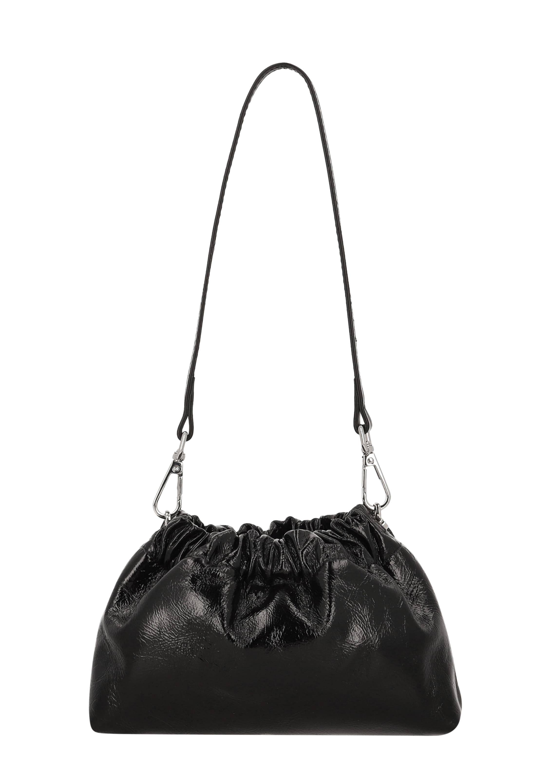 faina - Mala de ombro em preto: frente