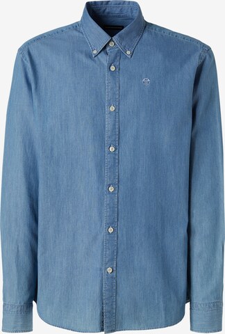 North Sails Regular fit Button Up Shirt in Blue: front