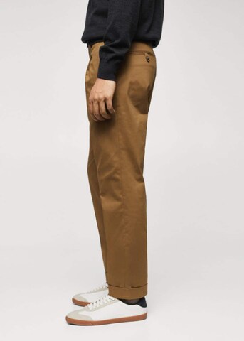 MANGO MAN Regular Chino Pants 'arthur' in Brown