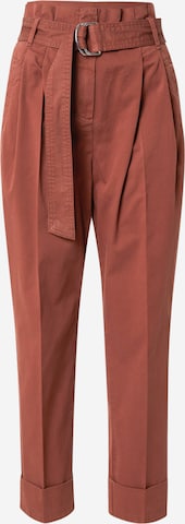 raudona BOSS Standartinis Klostuotos kelnės 'C_Tashaina2-D': priekis