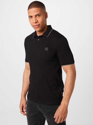 BOSS Orange Shirt 'Passertip' in Black: front