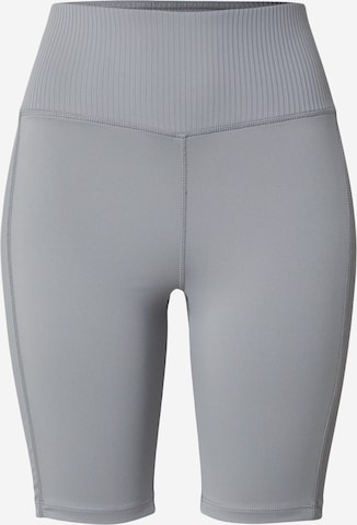 Reebok Skinny Sportsbukser 'LUX PEACHED' i grå: forside