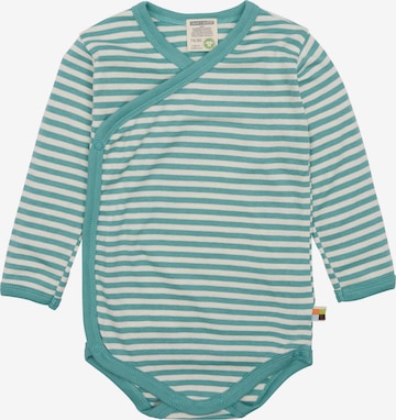 loud + proud Strampler/Body in Grün: Vorderseite