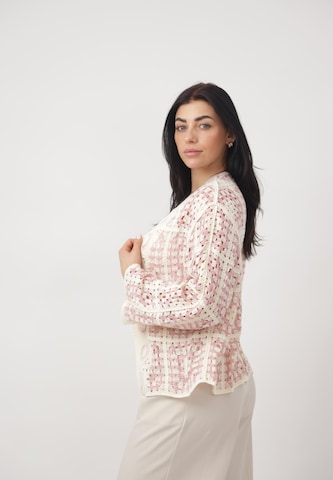 CHERRY KOKO Gebreid vest in Roze