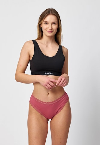 SNOCKS Thong in Pink: front