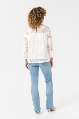 Chemisier 'Amaja' Cream en blanc
