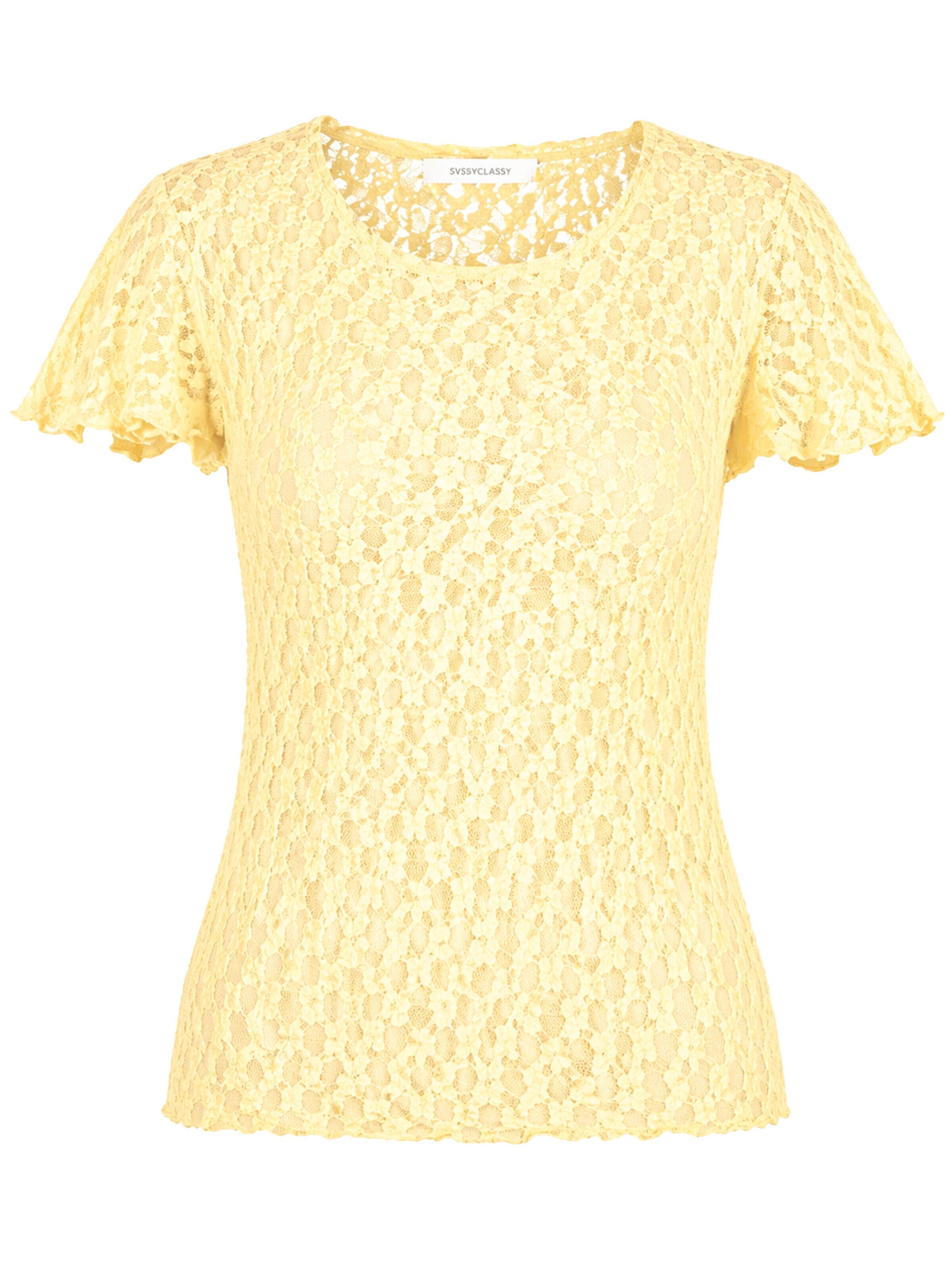 SASSYCLASSY Shirt‌‌ in Gelb: Vorderseite