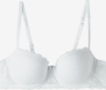 INTIMISSIMI Balconette Bra in White: front