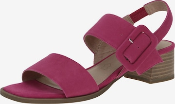 CAPRICE Sandal i rosa: framsida