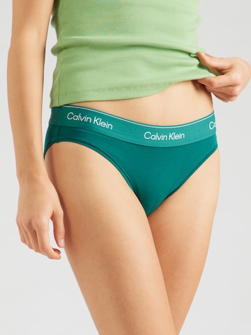 Calvin Klein Underwear Слип в зелено: отпред
