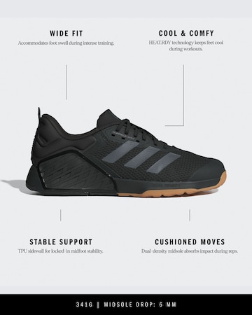 ADIDAS PERFORMANCE Спортивная обувь 'DROPSET 3' в Черный