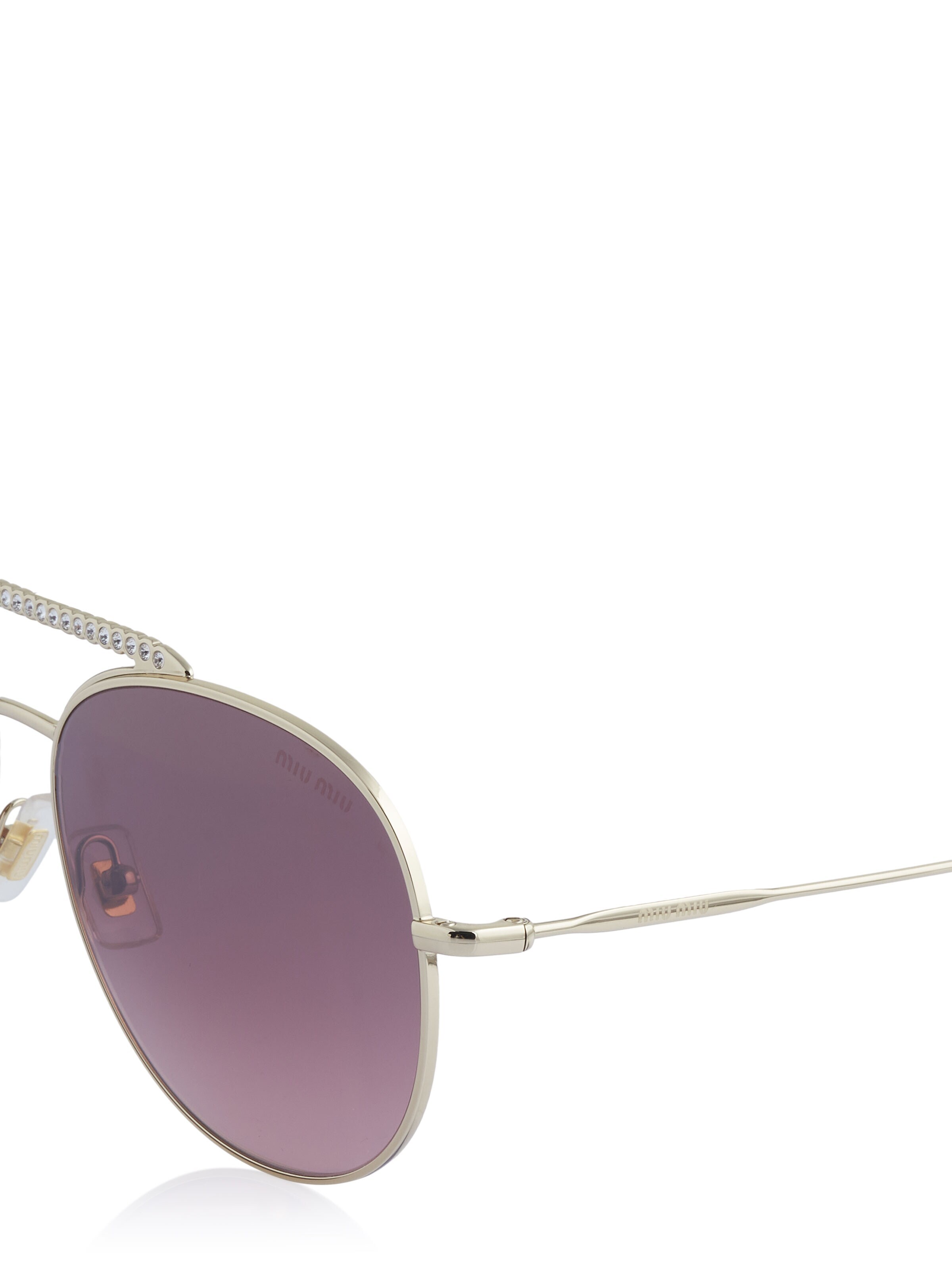 Miu Miu Sunglasses in Gold
