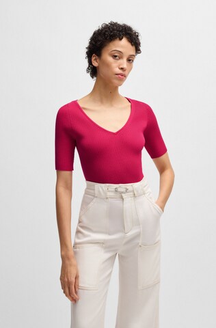 BOSS Orange Pullover in Pink: Vorderseite