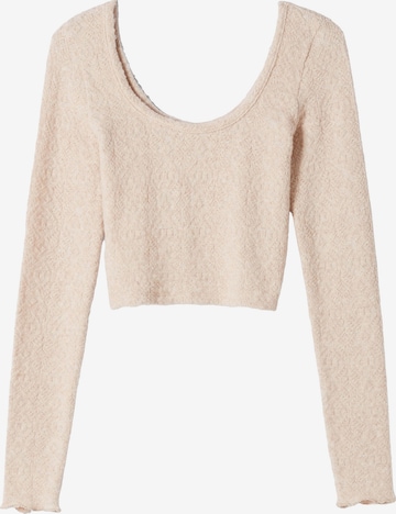 Bershka Shirt in Beige: predná strana