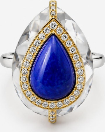 Bague LanLivia en bleu : devant