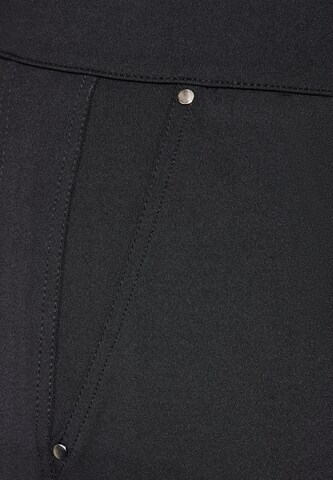 STREET ONE Slimfit Cargohose in Schwarz