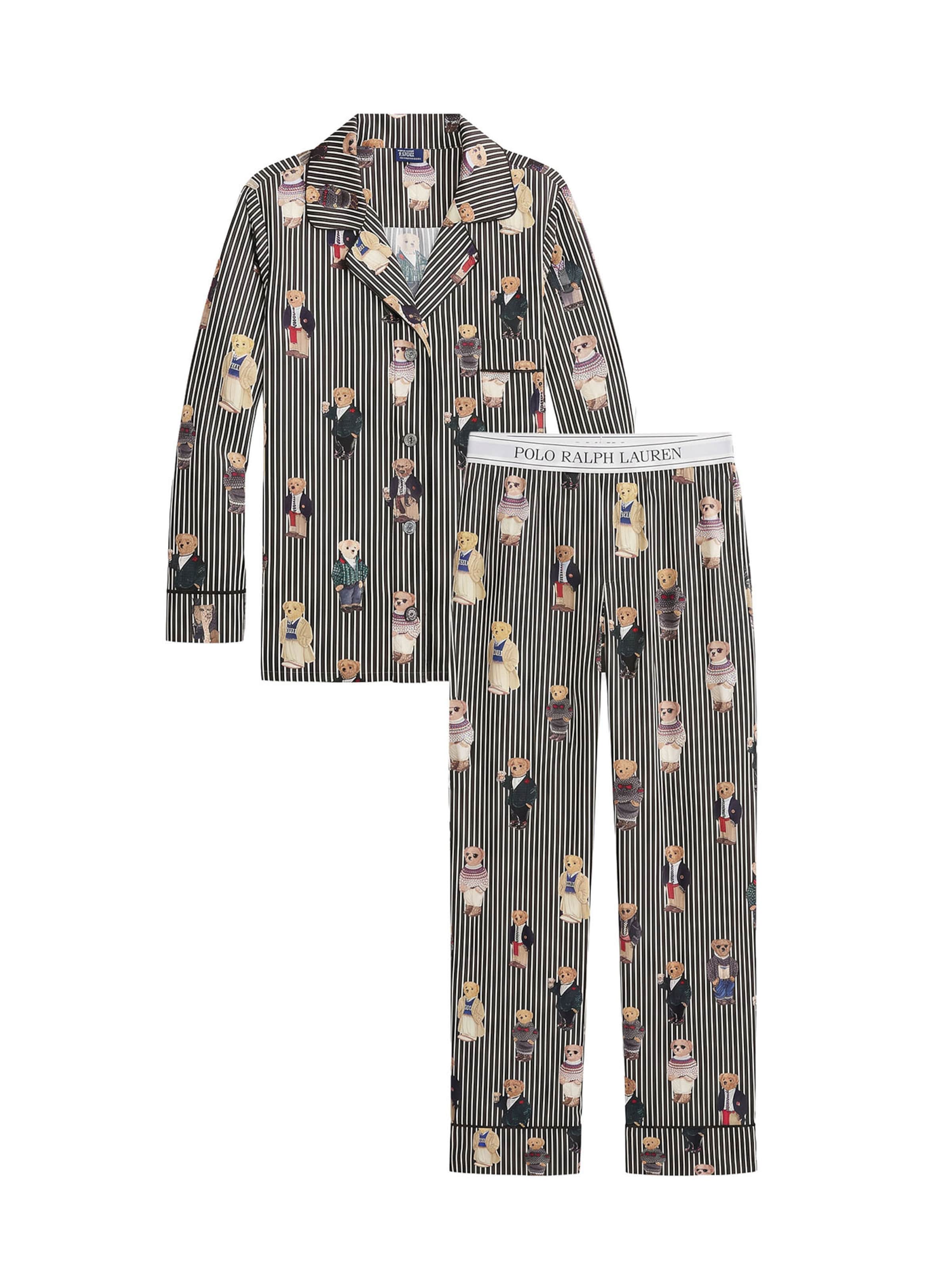 Polo Ralph Lauren Pyjama ' Madison - Iconic Bear ' en L en graphite / mélange de couleurs / blanc, Vue avec produit