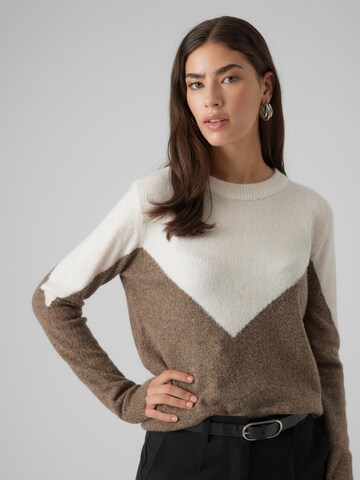 VERO MODA Pullover 'Plaza' i beige