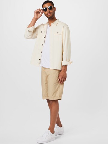 TOM TAILOR DENIM Regular Shorts in Beige