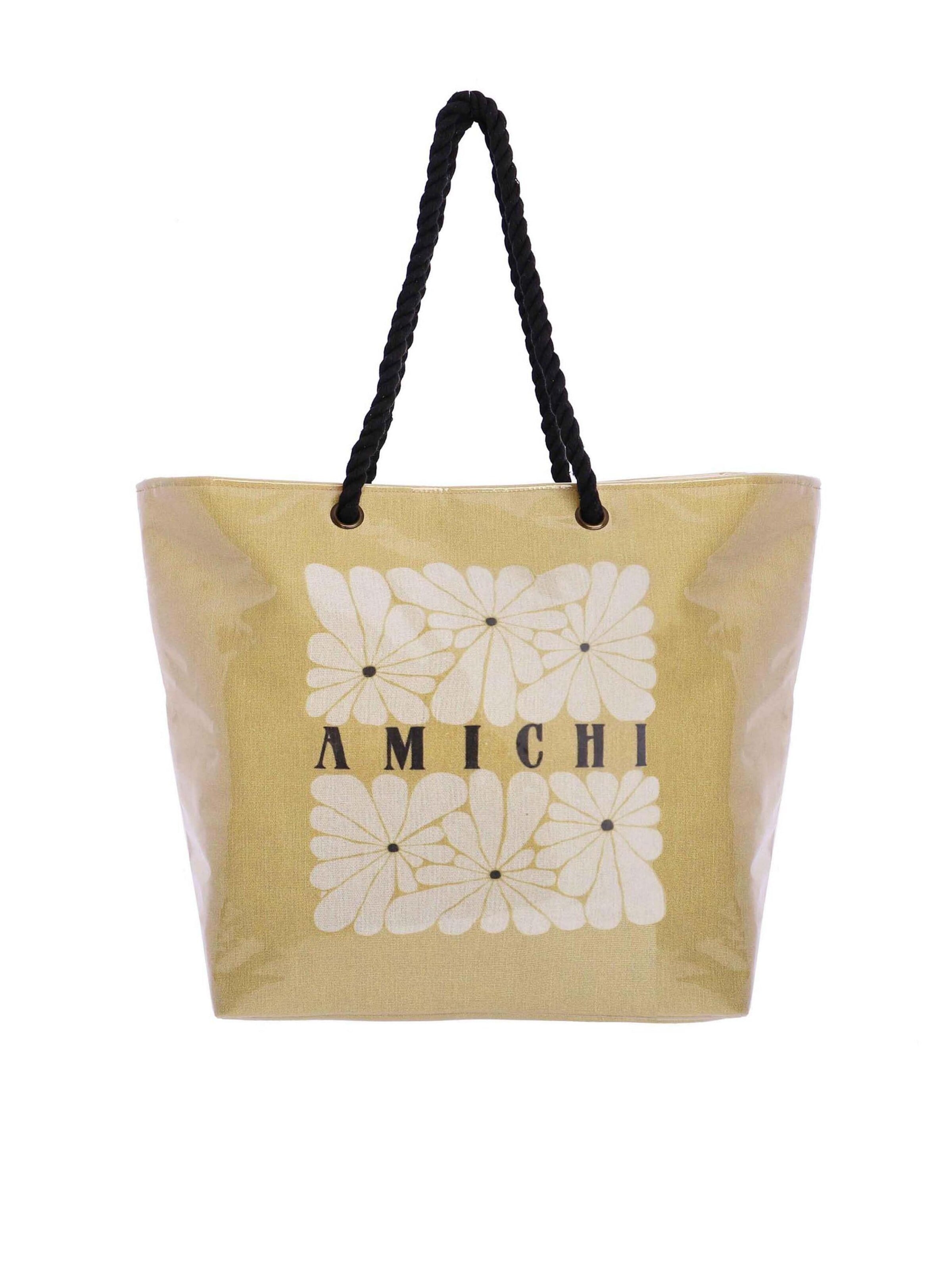 Amichi - Shopper 'Bolso de playa para mujer Altea de lona con cremallera' en Mezcla de colores: frente