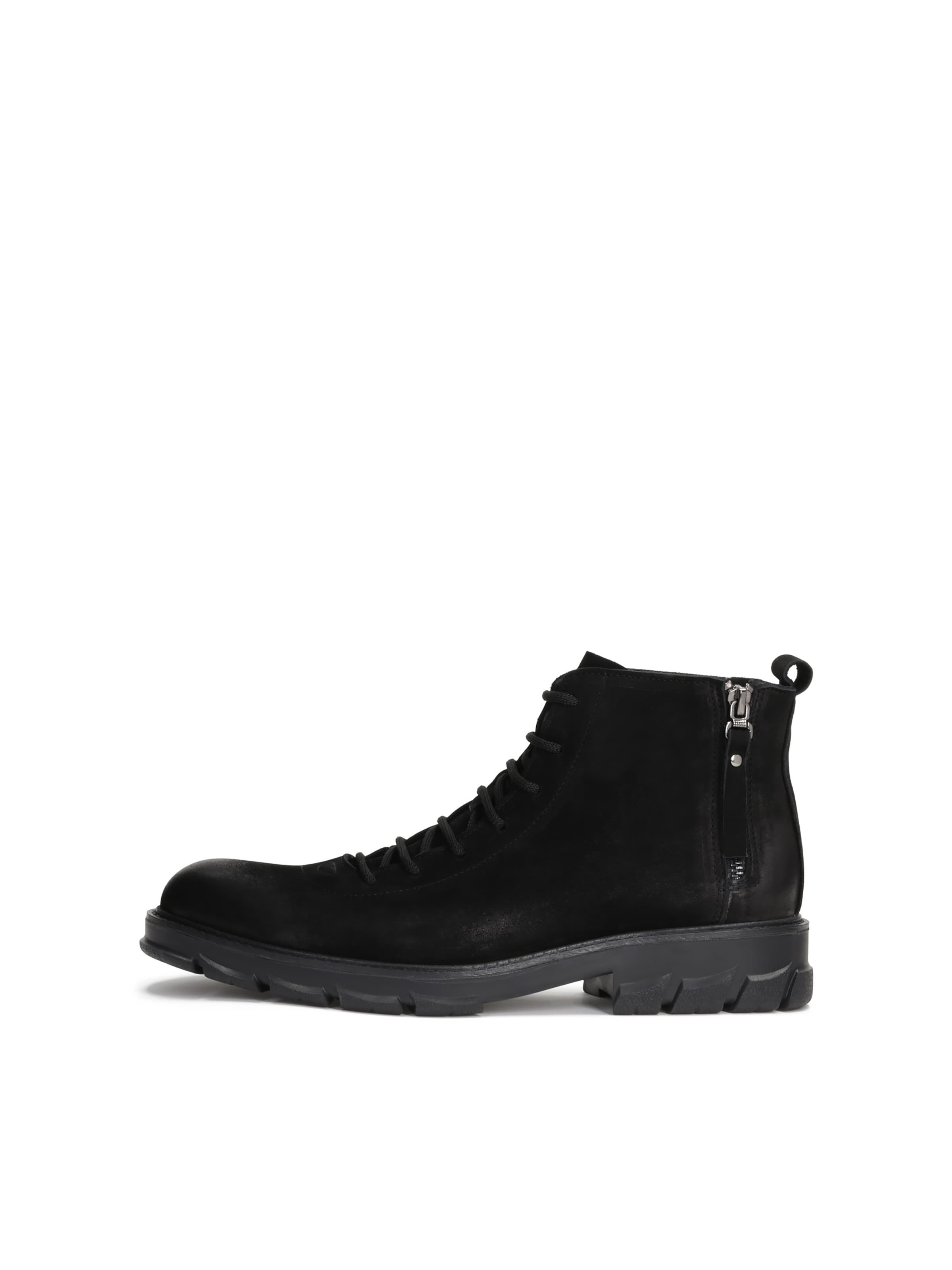 Boots stringati di Kazar in nero: frontale