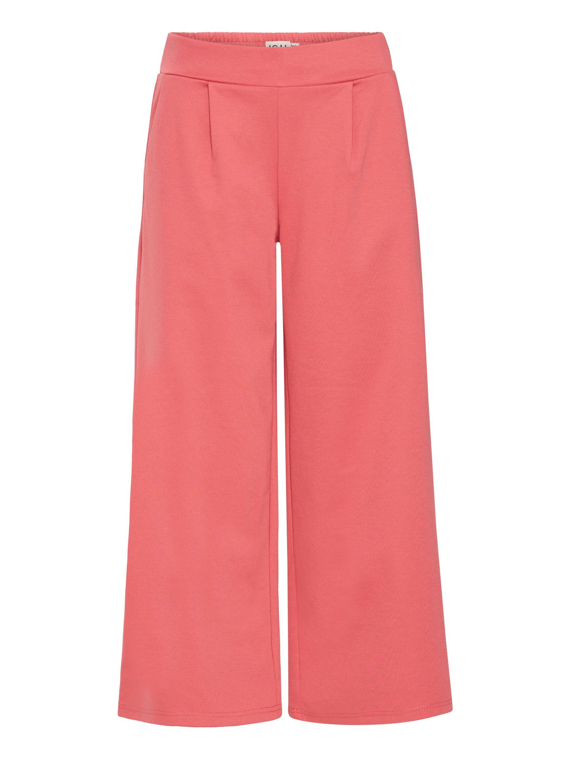 ICHI - Pierna ancha Pantalón 'Kate' en rosa: frente