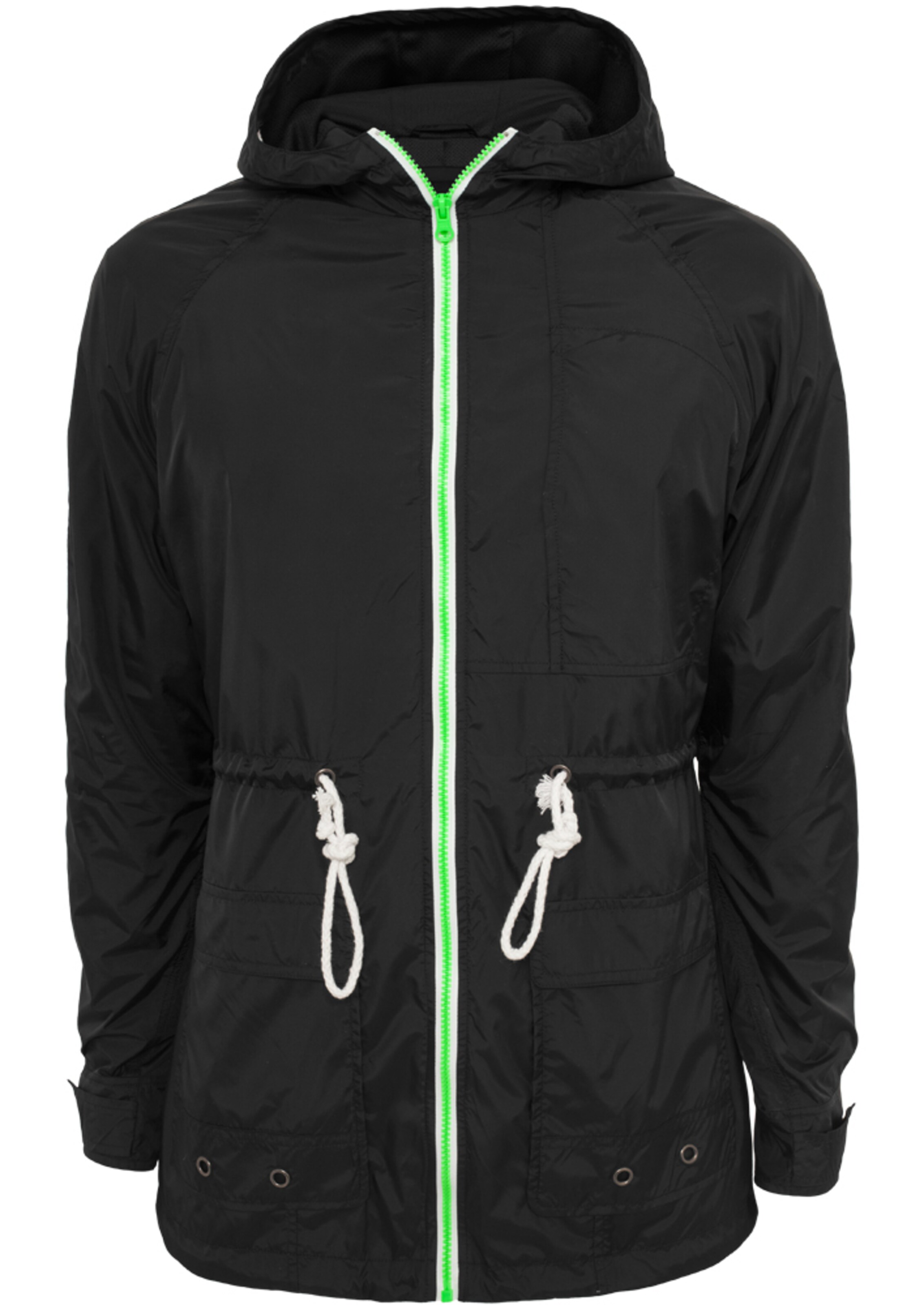 Urban Classics Between-season jacket in Black: front