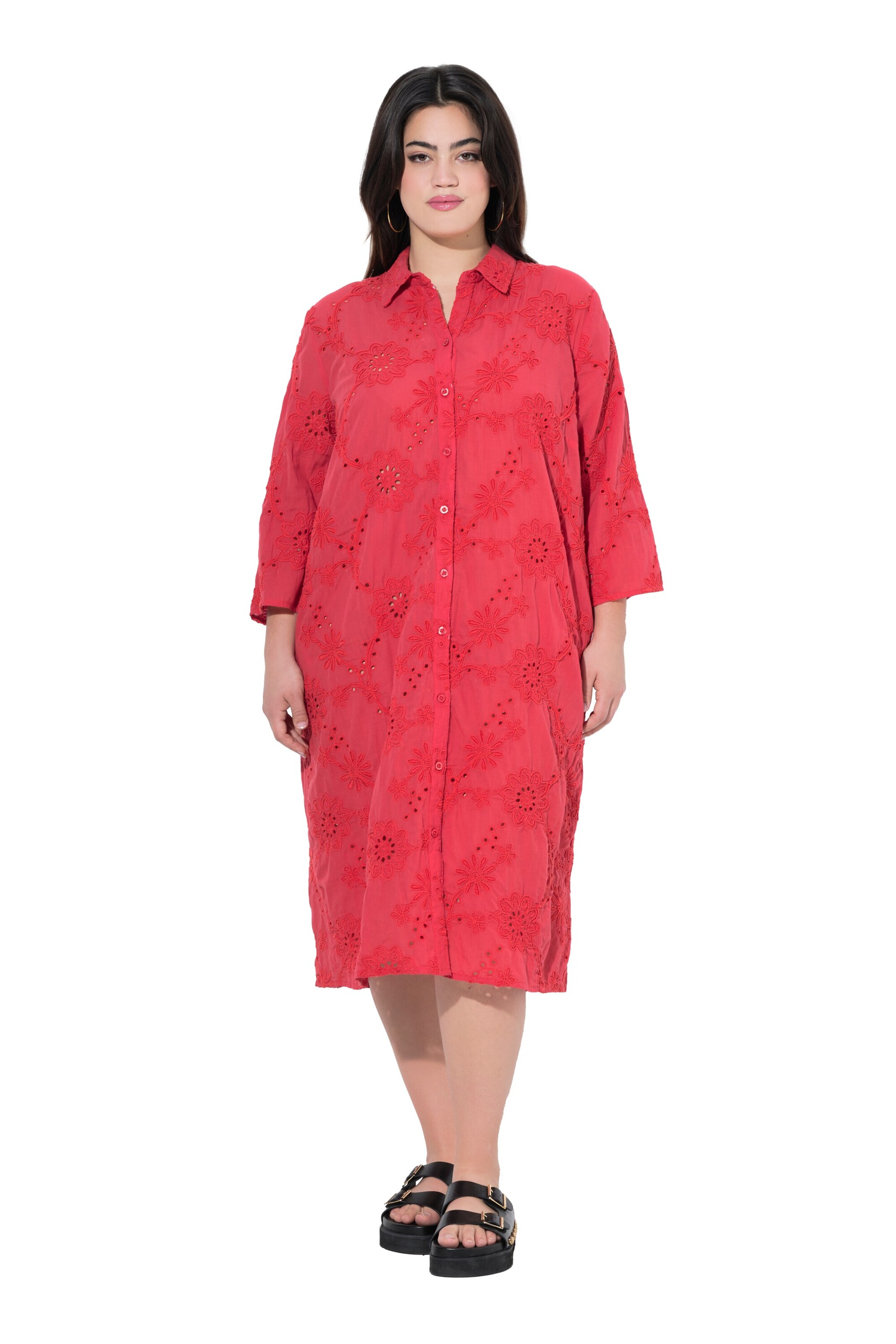 Angel of Style Shirt dress in Red: front