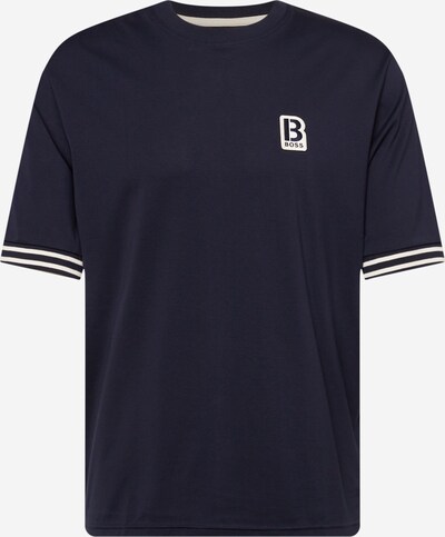 BOSS Casual Shirt 'Temixo' in de kleur Donkerblauw / Wit, Productweergave