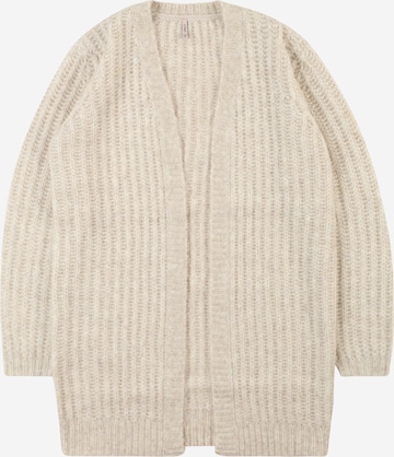 KIDS ONLY Knit Cardigan 'New Chunky' in Beige: front