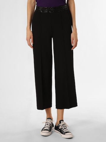 Cambio Pleat-Front Pants 'Cameron' in Black: front