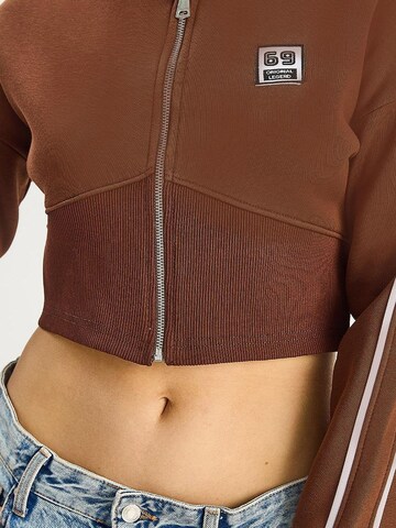 Bianco Lucci Sweat jacket in Brown