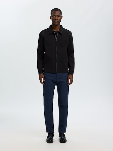 SELECTED - Sudadera con cremallera 'SLMTOM' en negro