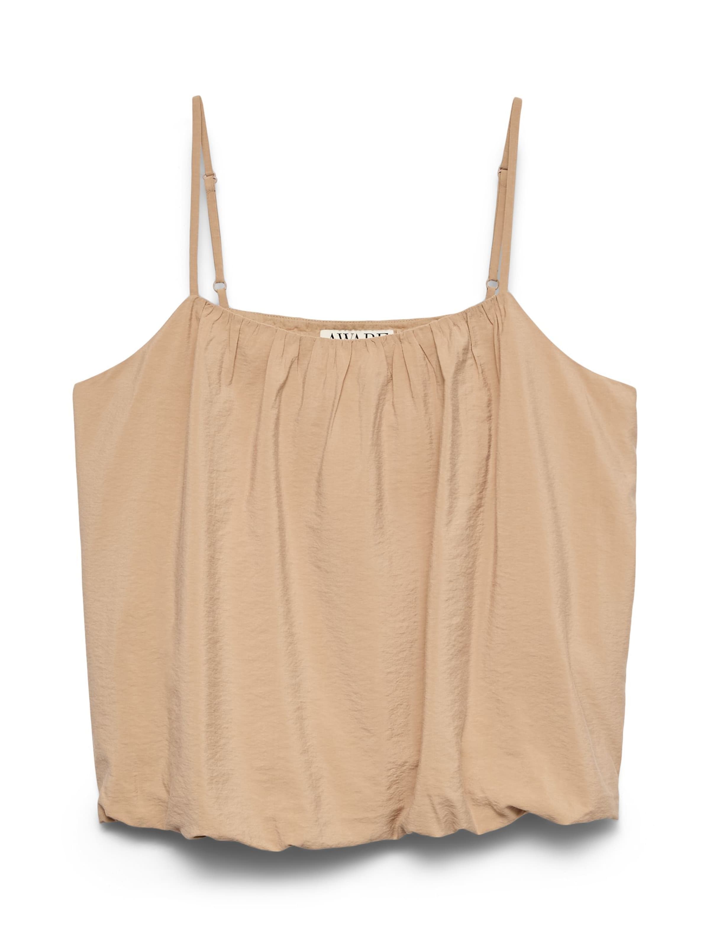 VERO MODA Haut 'VMBlaire' en moka, Vue avec produit