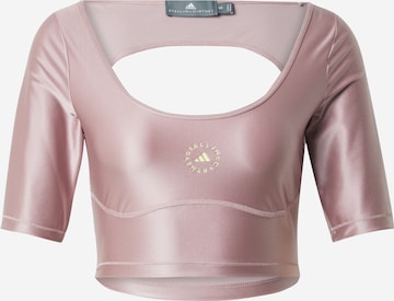 ADIDAS BY STELLA MCCARTNEY - Camiseta funcional en rosa: frente