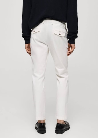 MANGO MAN Regular Pants 'Prato' in White