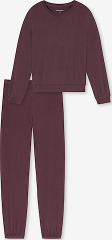 Pyjama ' Casual Feel ' SCHIESSER en marron : devant