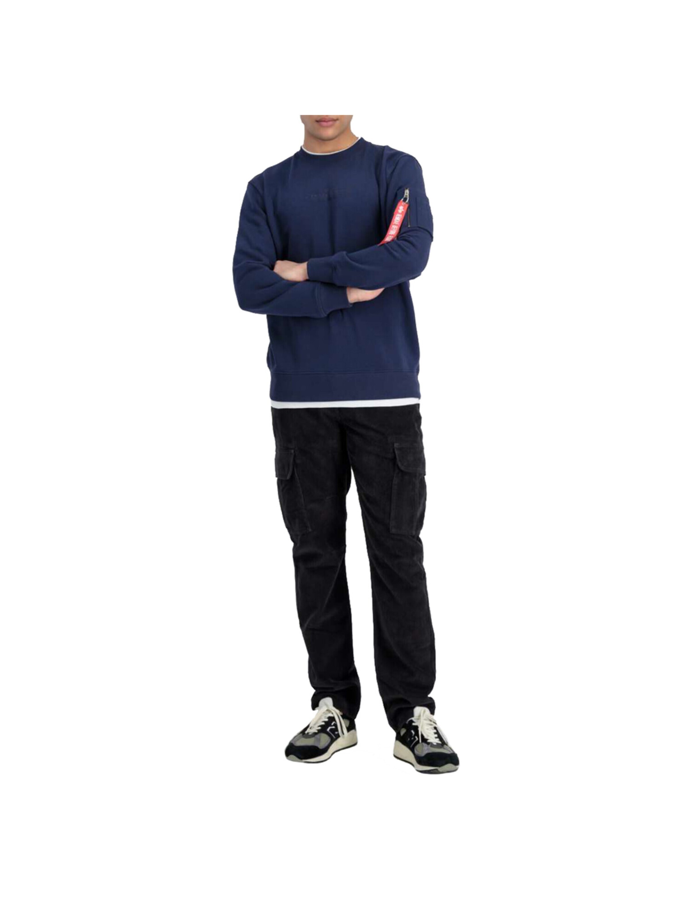 ALPHA INDUSTRIES Sweatshirt 'Double Layer'‌‌‌‌ in Blau