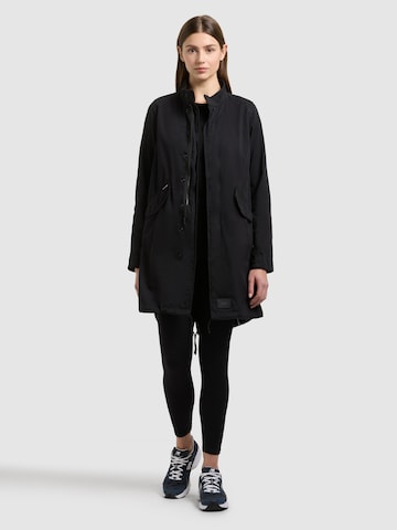 Cappotto di mezza stagione 'Theres ' di khujo in nero: frontale